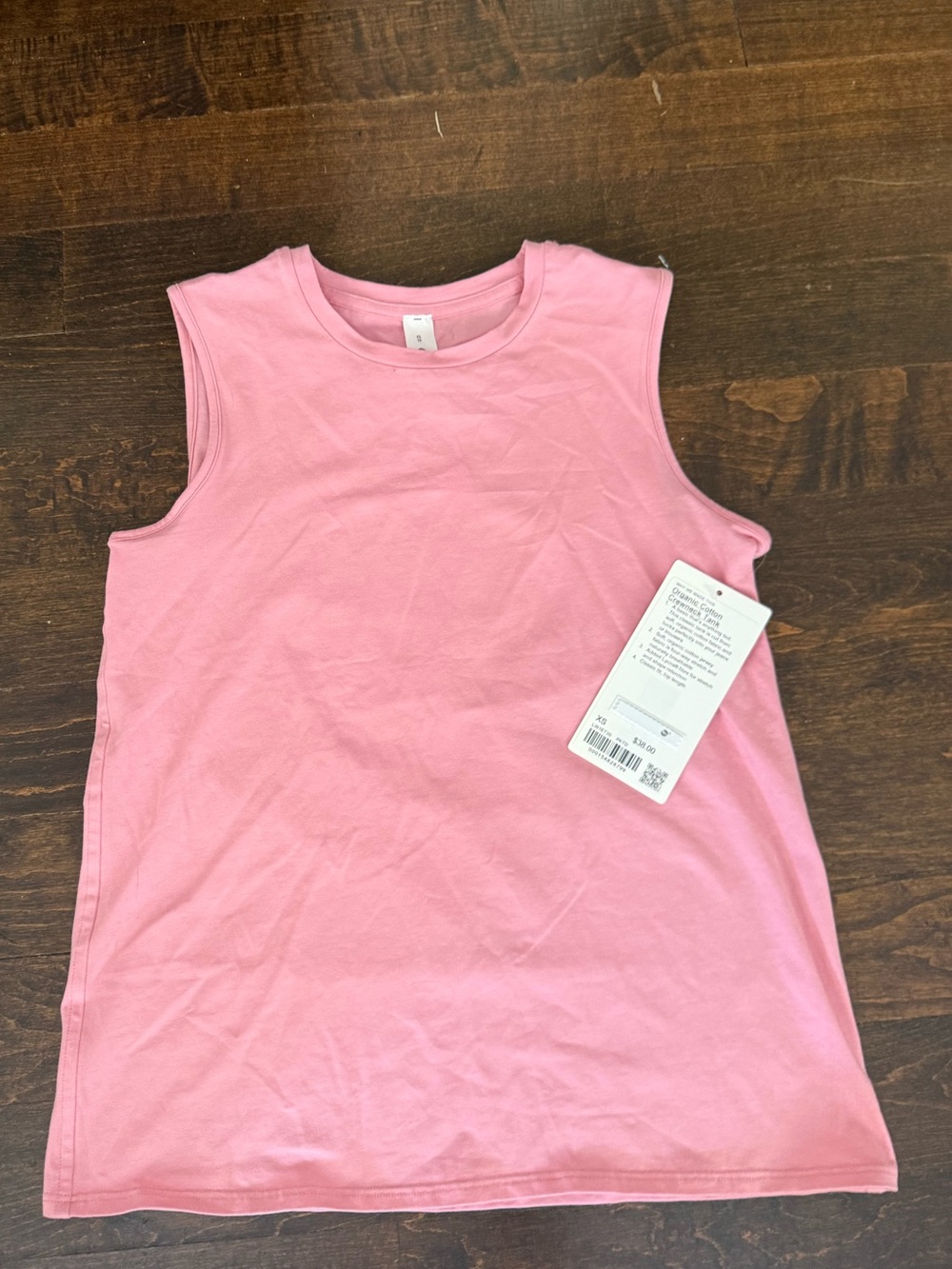 NWT Lululemon All Yours Organic Cotton-Blend Sleeveless Tank Pink